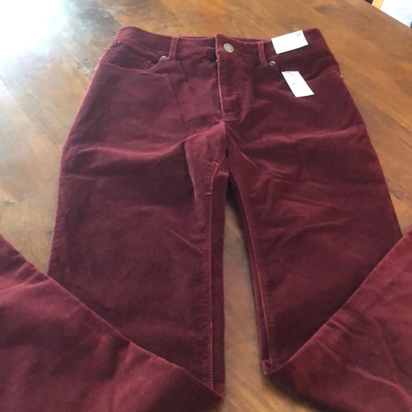 Express Pants - Express Burgundy flare corduroy pants. Size 4.